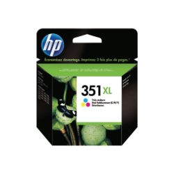 hp 351XL High Yield Ink Cartridge, Tri-Colour Single Pack, CB338EE